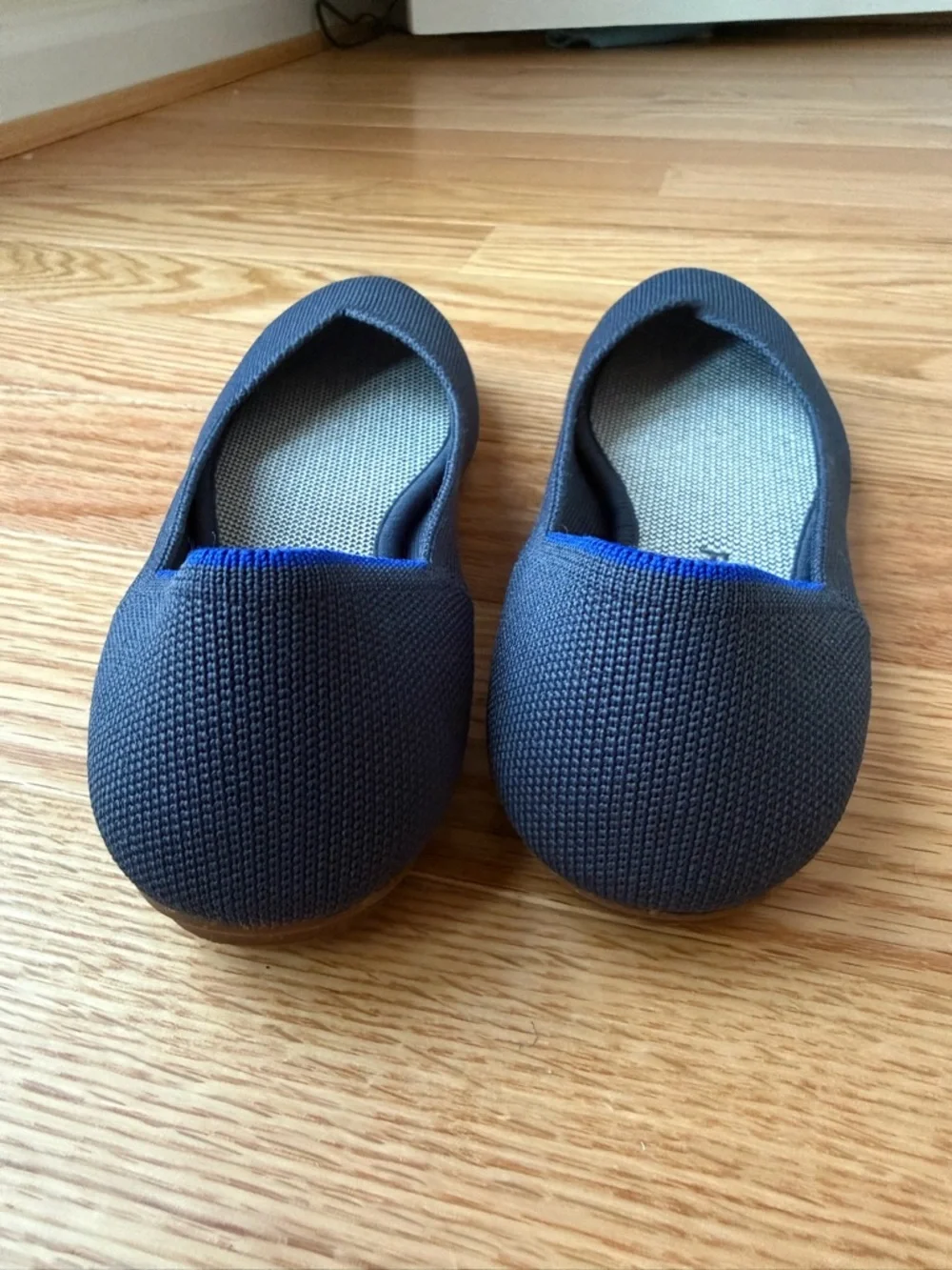 NWOB Rothy's Maritime Navy The Flat Round Toe Slip on Shoes Ballet Flat - Size 7
